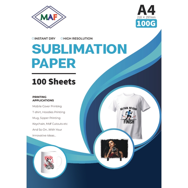 A4 Sublimation Paper 100G, 100 Sheets