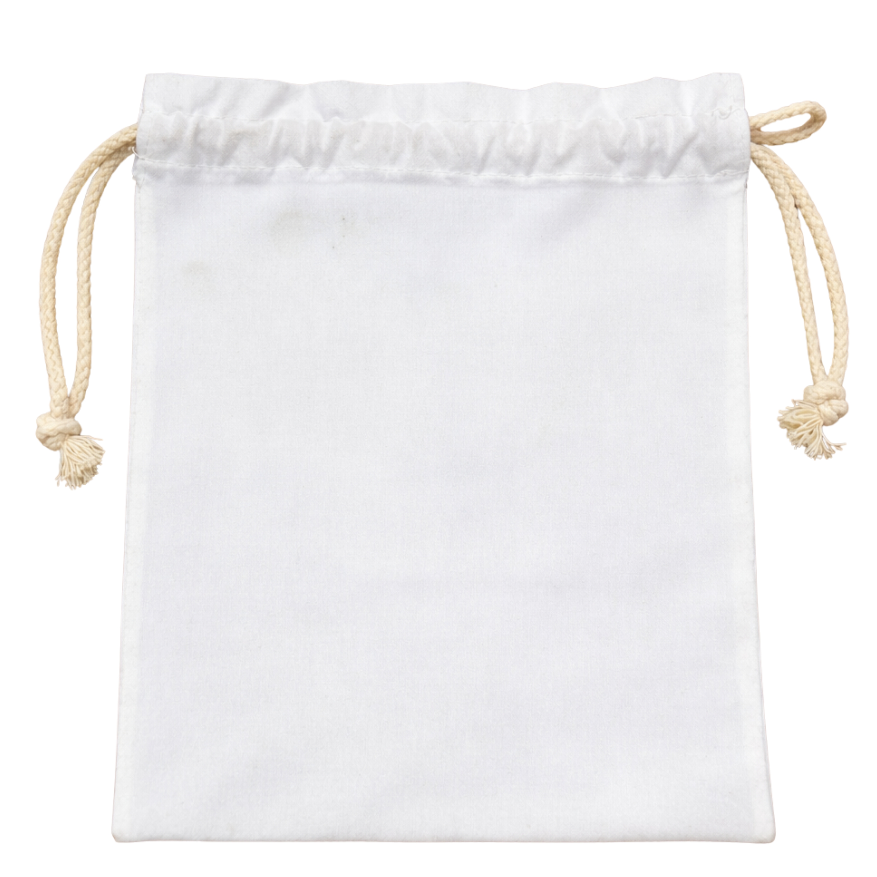 White Sublimation Blank Cotton Bag with Rope, 25x30cm