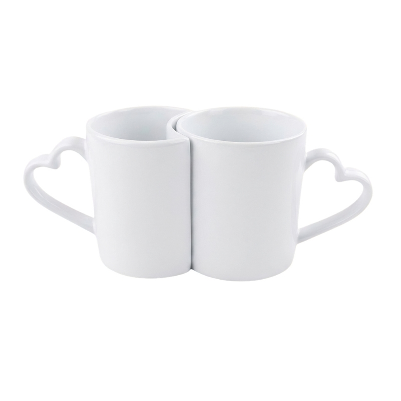 White Sublimation  Couple Mugs 11oz, 18 Pairs (36 Mugs)