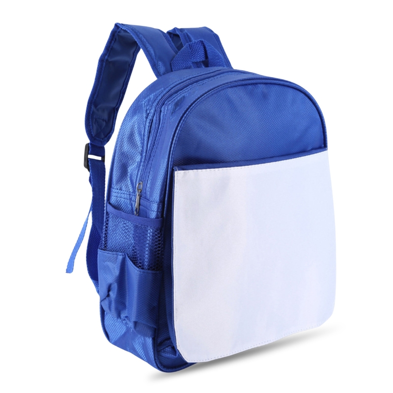 Blue Sublimation Blank School Bag - 27x33 cm