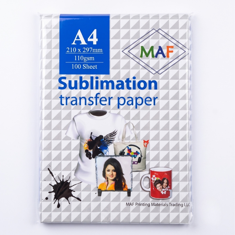 A4 Sublimation Paper 110G, 100 Sheets