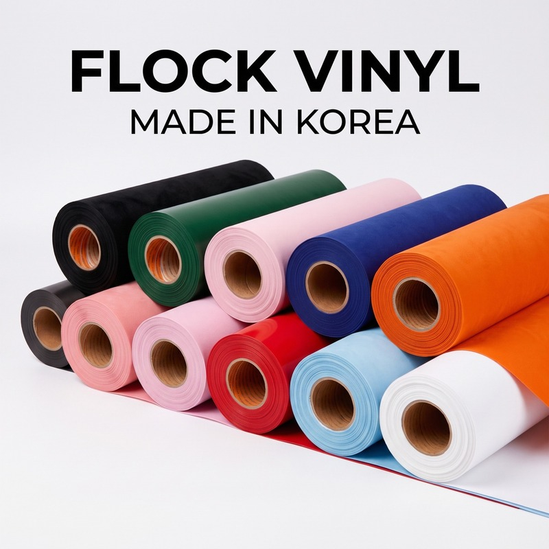 Heat Transfer Vinyl Roll, Flock Vinyl