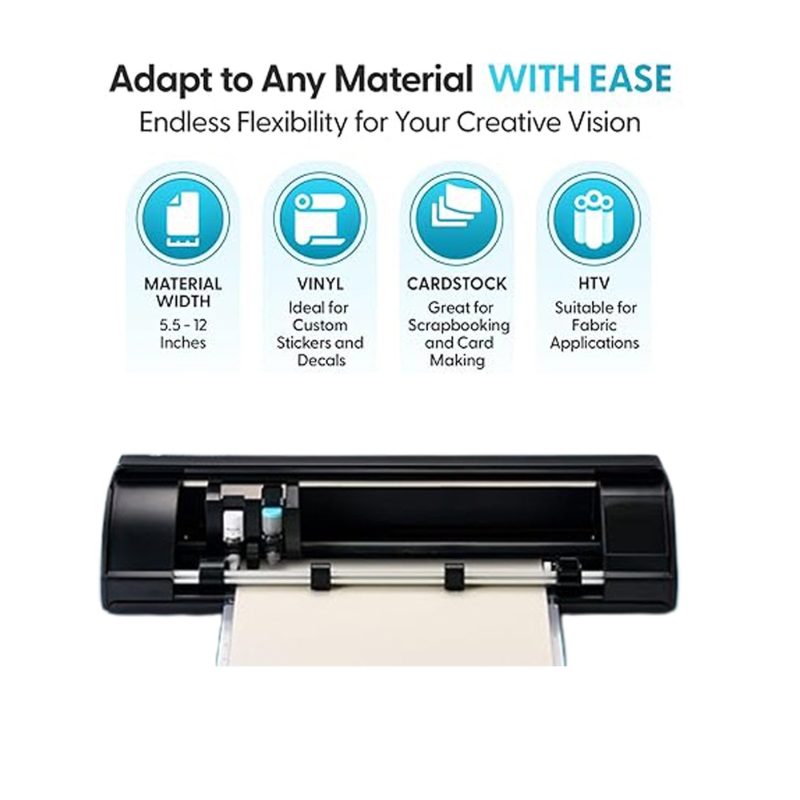 Silhouette America Cameo 5 Alpha (α) Smart Cutting Machine, Matte Black