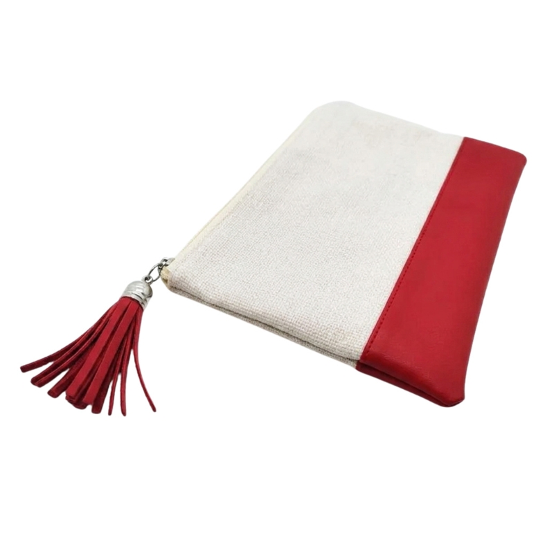 Sublimation Blank Cosmetic Bags, Red - Gallery