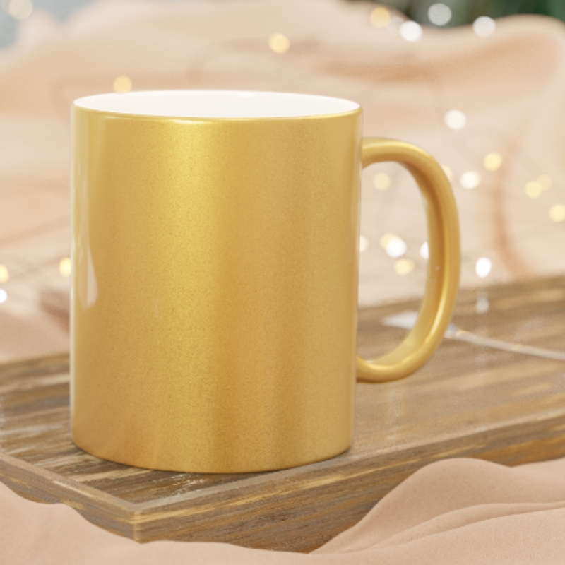 Matte Gold Sublimation Mug-11oz - Gallery
