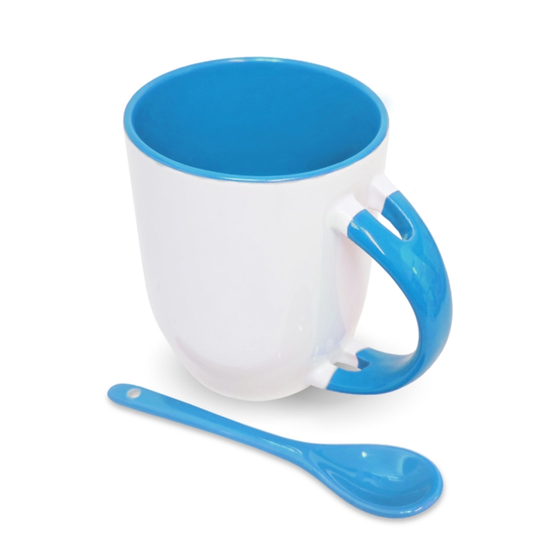 12oz Sublimation Ceramic Mug with Spoon - Gallery