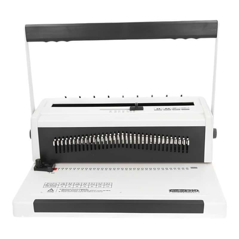 34-Hole Wire Binding Machine, 3:1 Pitch Spiral Coil Twin Loop Wire Binder - Gallery