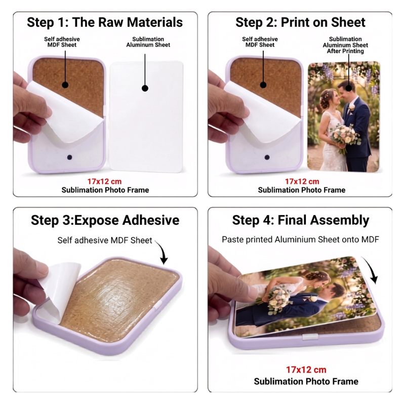 MDF Photo Frame with self-adhesive backing - Gallery