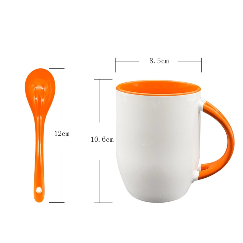12oz Sublimation Ceramic Mug with Spoon - Gallery