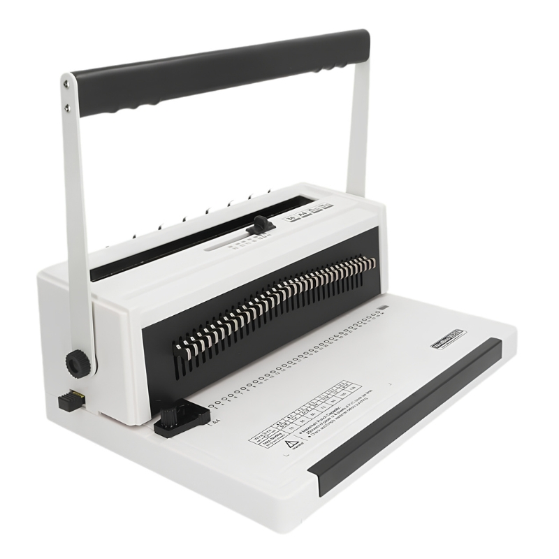34-Hole Wire Binding Machine, 3:1 Pitch Spiral Coil Twin Loop Wire Binder - Gallery