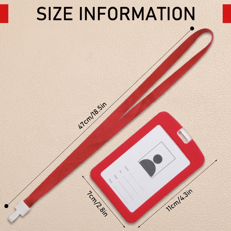 Premium Vertical ID Card Holders with Lanyard - Gallery