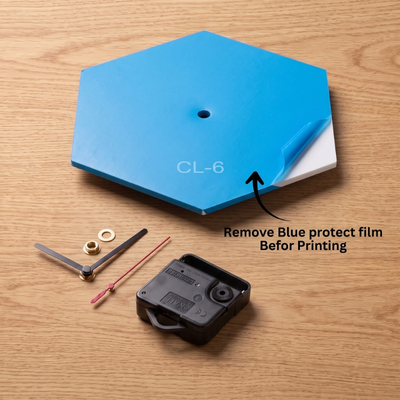 Hexagon Sublimation Blank Clock - Gallery