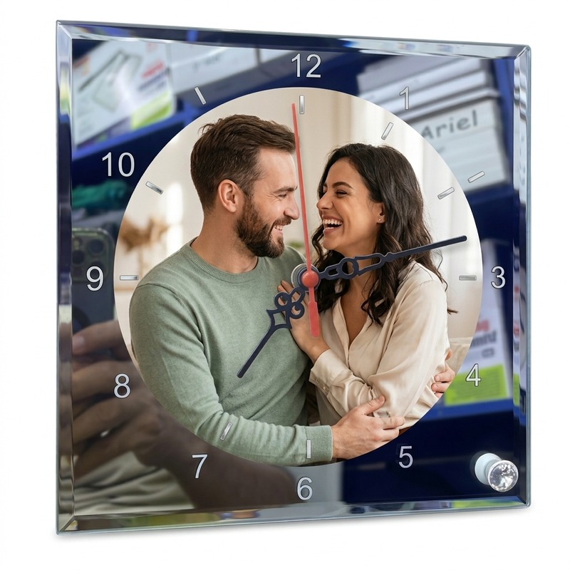 Glass Sublimation Blank Clock,20x20 cm - Gallery