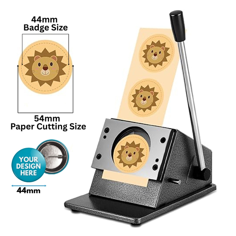 Graphic Punch Die Cutter 44mm Badge Circle Cutter Machine - Gallery