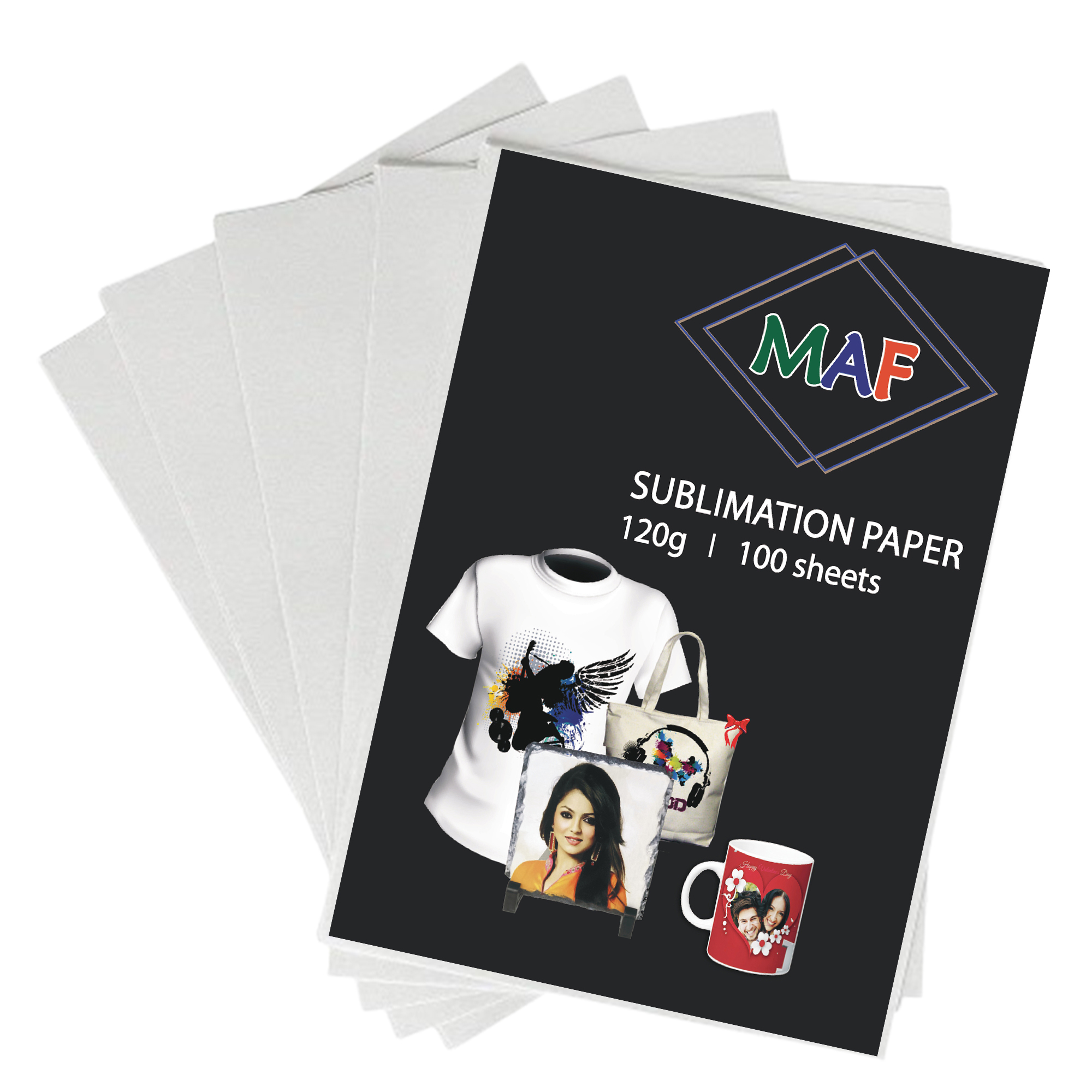 A4 Sublimation Paper 120 GSM – 100 Sheets, High Transfer Rate, Compatible with Sublimation & Inkjet Printers - Gallery