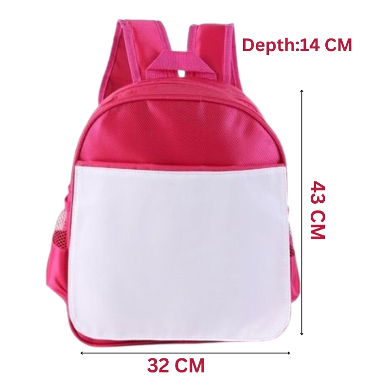 Pink Sublimation Blank School Bag - 32x43 cm - Gallery