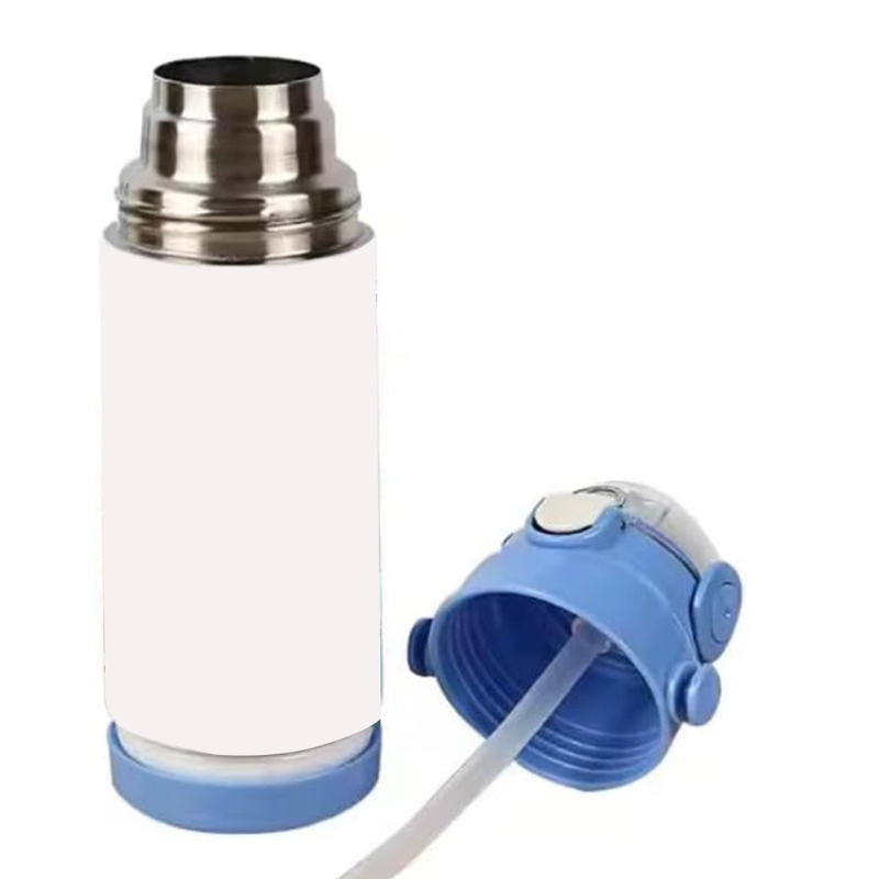 Sublimation Kids Water Bottle – Stainless Steel Double Wall Vacuum Insulated Flask with Straw Lid - Gallery