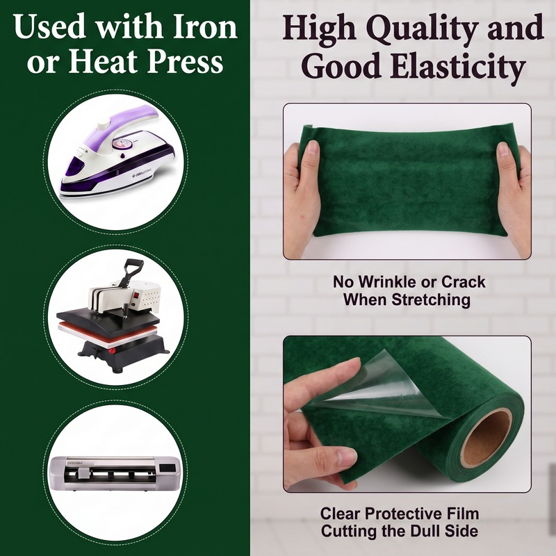 Heat Transfer Vinyl Roll, Flock Vinyl - Gallery