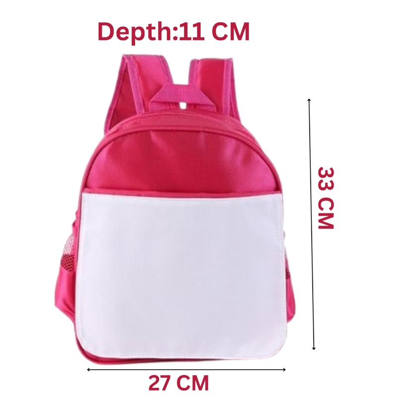 Pink Sublimation Blank School Bag - 27x33 cm - Gallery
