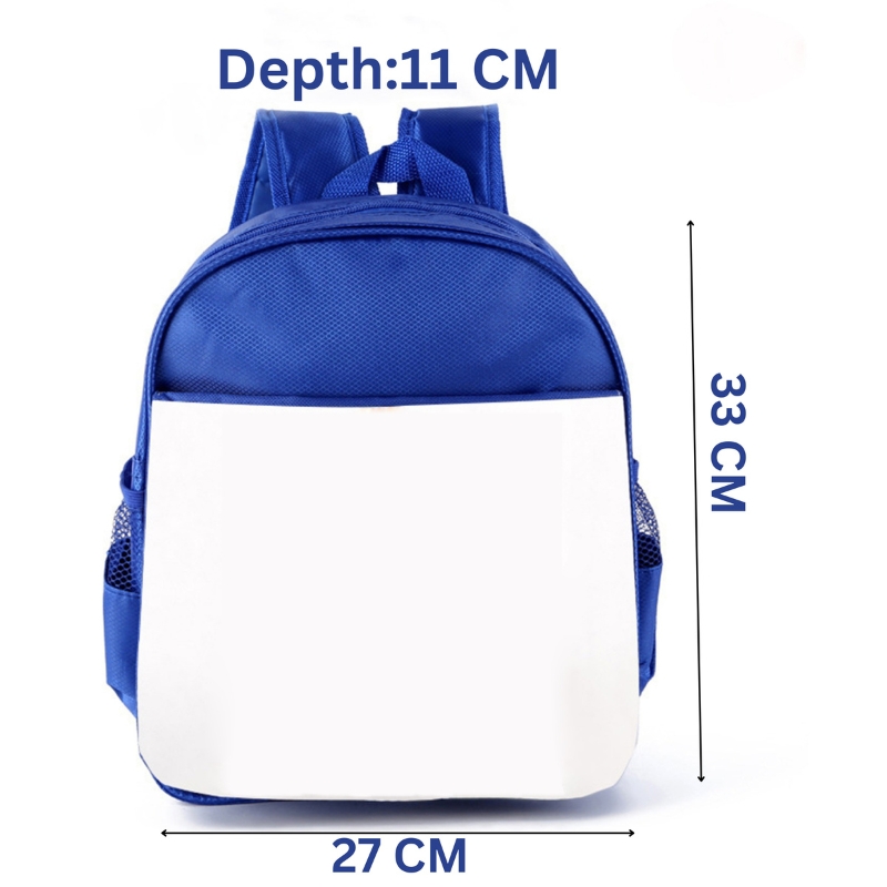 Blue Sublimation Blank School Bag - 27x33 cm - Gallery