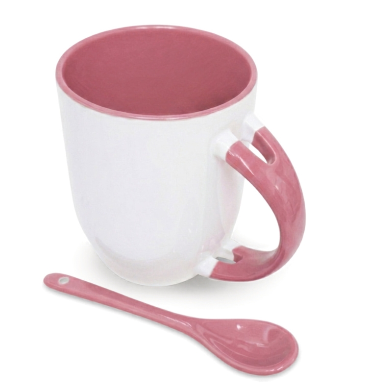 12oz Sublimation Ceramic Mug with Spoon - Gallery