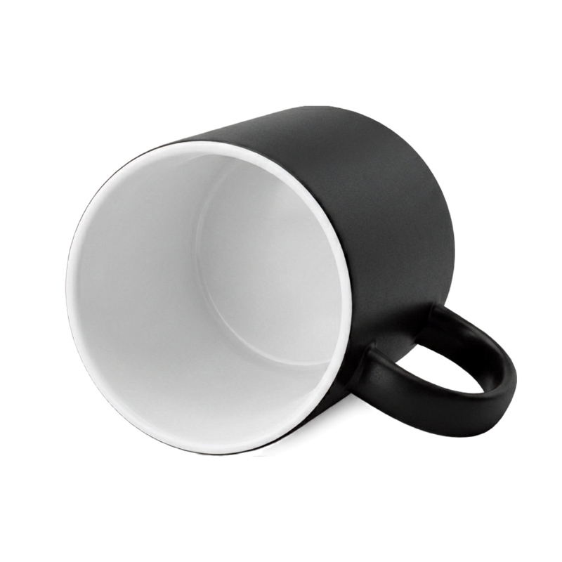 Heat Sensitive Color Changing Ceramic Black Mug-11oz - Gallery