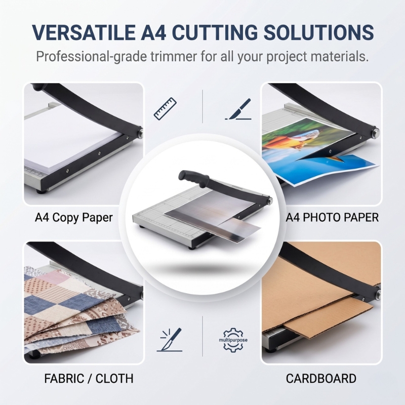 A4 Paper Cutter, Precision Guillotine Cutter for Cutting Paper, - Gallery