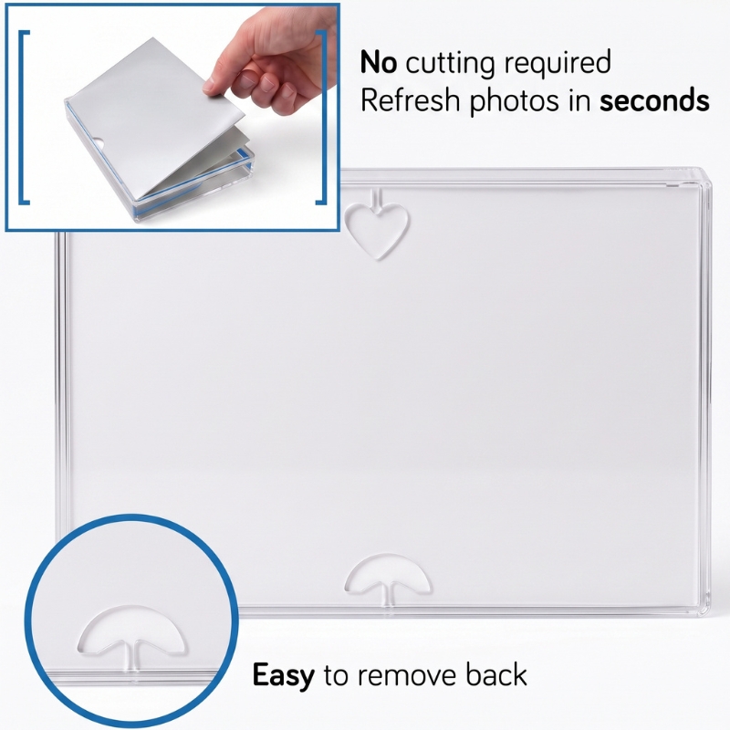 Liquid Photo Frame Clear Acrylic 15x10 cm - Gallery