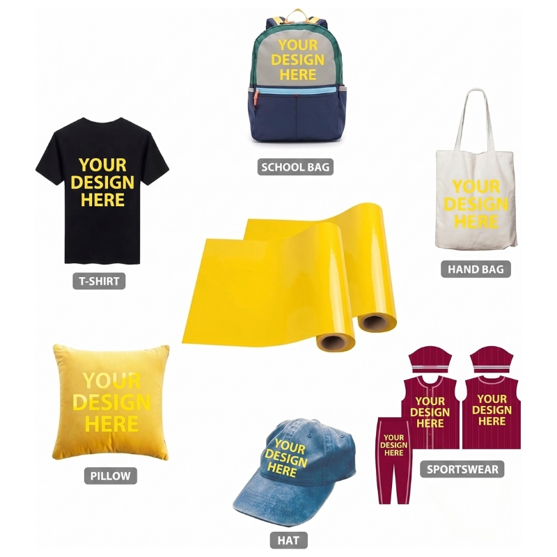 Heat Transfer Vinyl Roll- PVC HTV Vinyl - Gallery