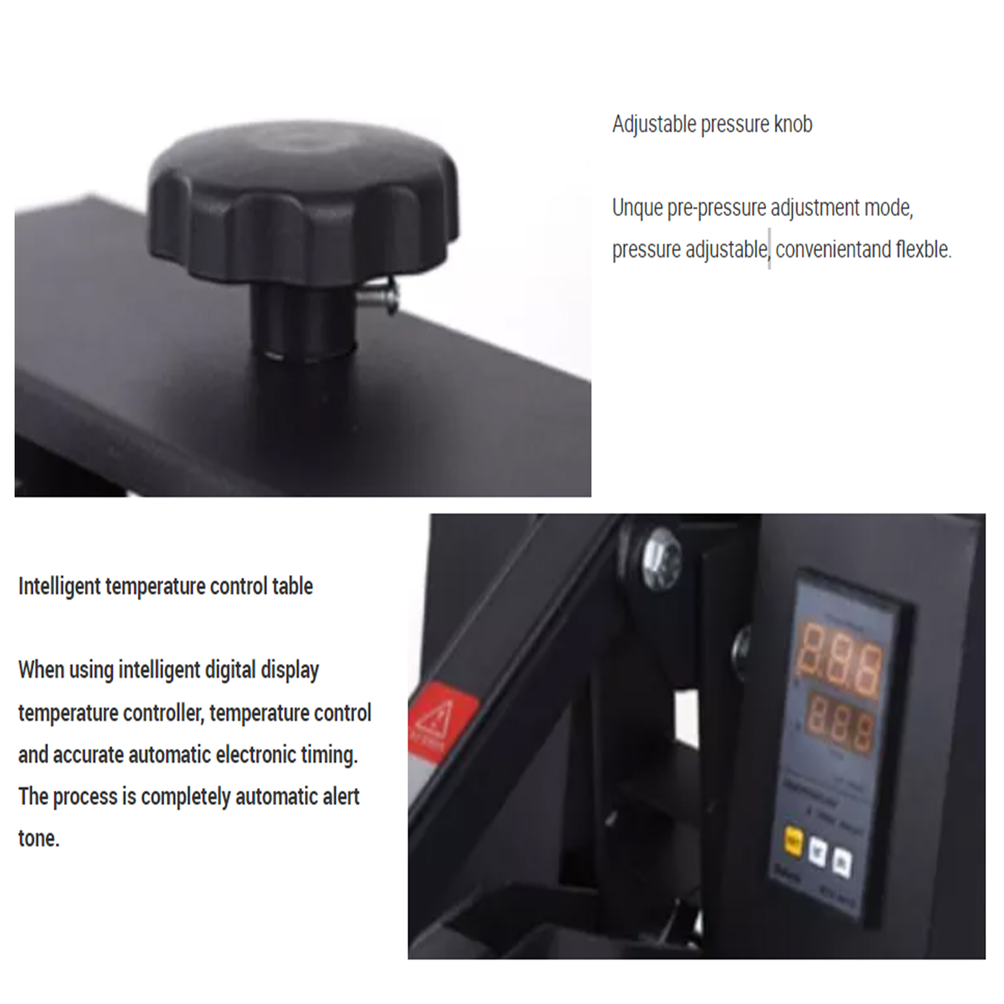 38x38 cm Sublimation Heat Press Machine BLACK - Gallery
