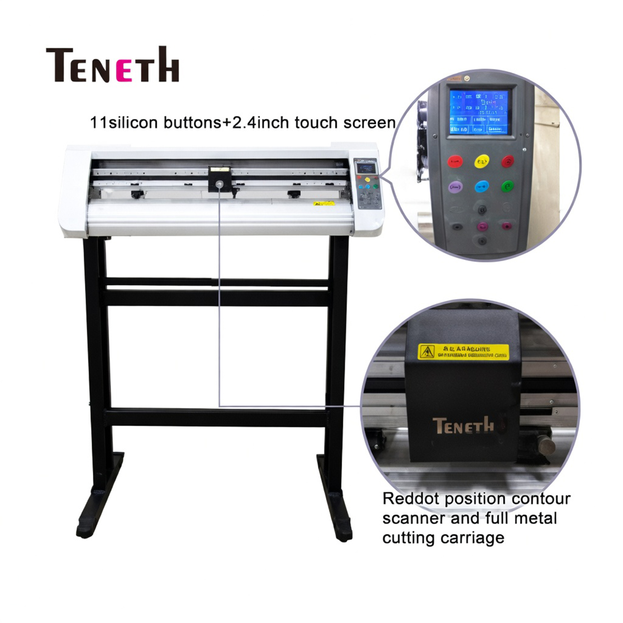 Teneth-60cm Vinyl Cutter Plotter Machine with Black Stand - Gallery