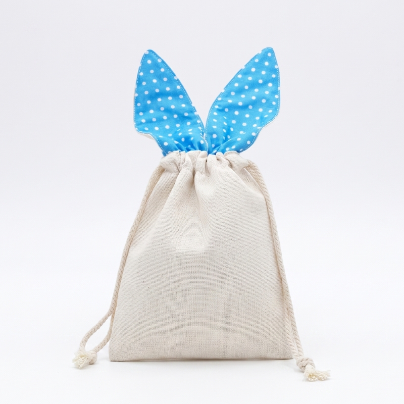 Polyester Sublimation Blank Bag with Blue Bunny Ears - Gallery