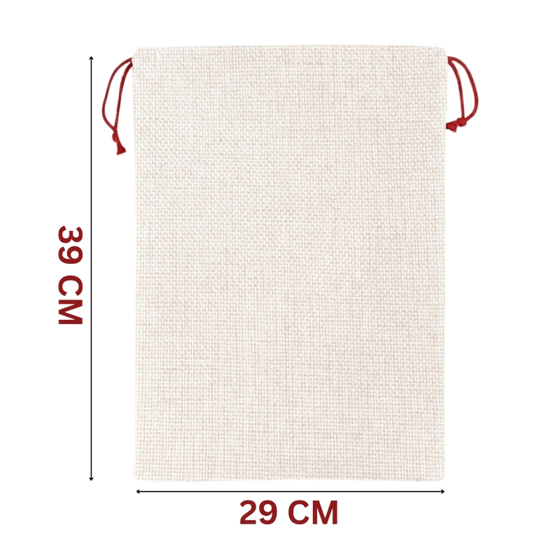 Jute Bag with Red Rope, 29x39cm - Gallery