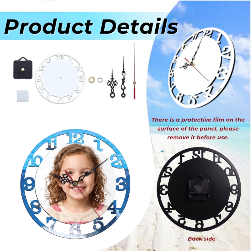 MDF Sublimation Clock Blanks - Gallery
