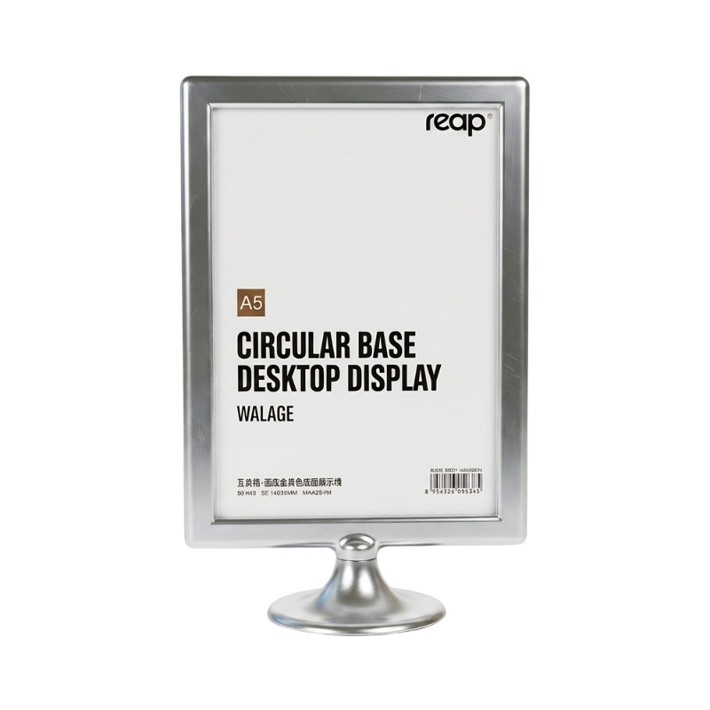 Desktop Sign Holder with Circular Base - Gallery