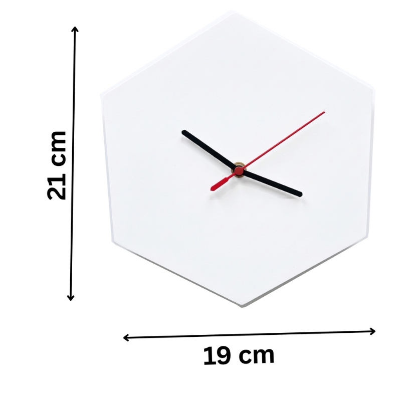 Hexagon Sublimation Blank Clock - Gallery