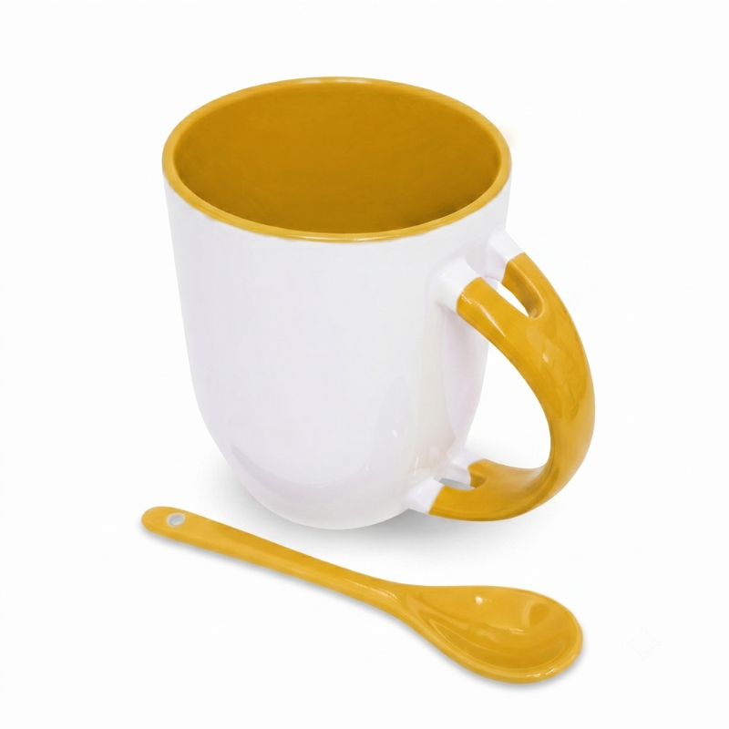 12oz Sublimation Ceramic Mug with Spoon - Gallery