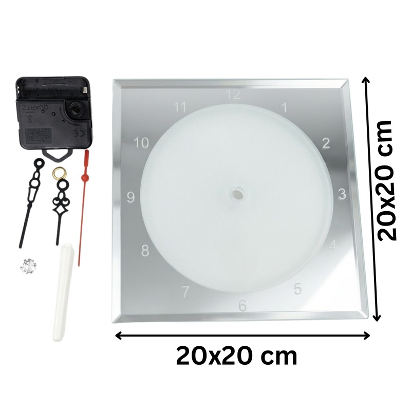 Glass Sublimation Blank Clock,20x20 cm - Gallery