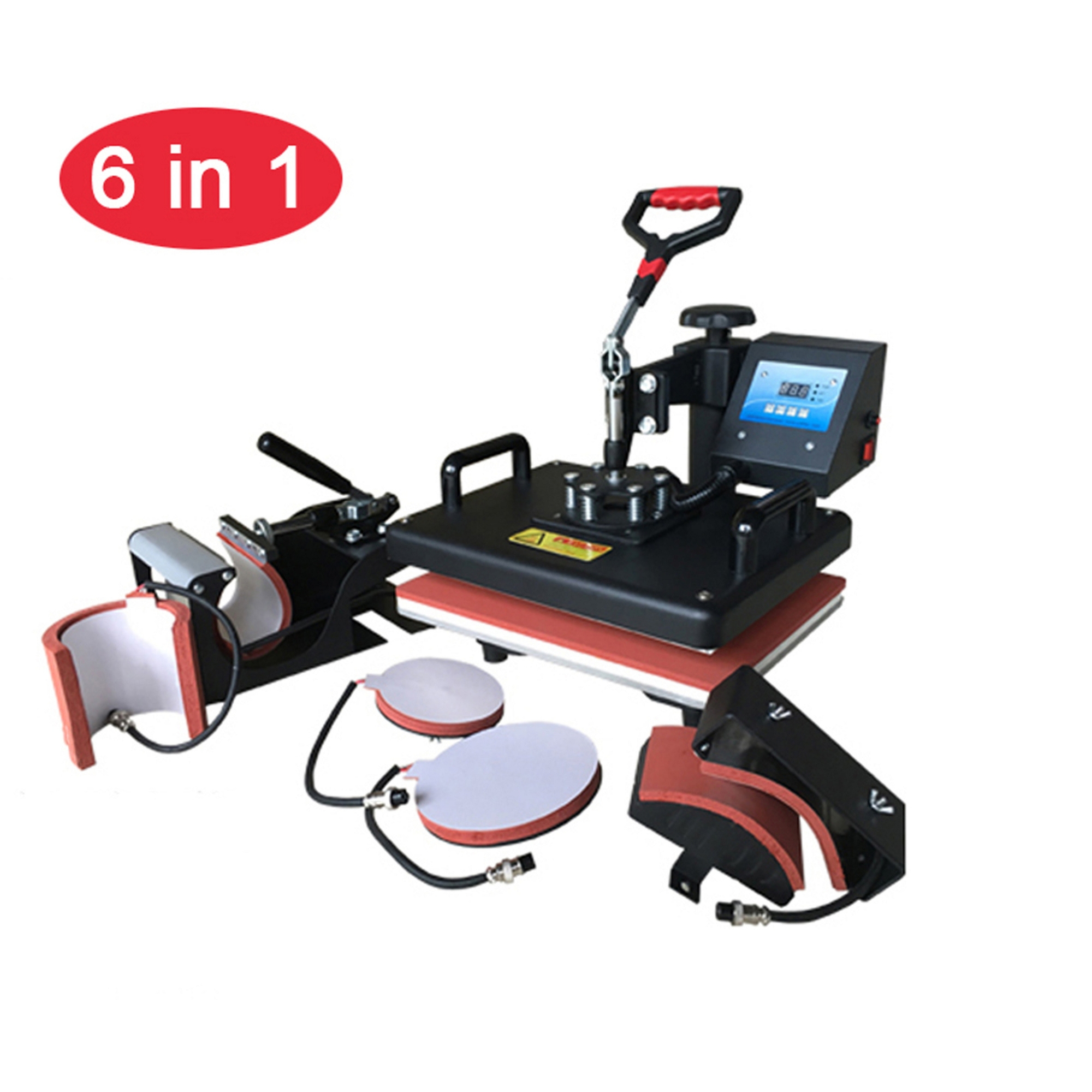 6in1-Digital Sublimation Heat Transfer Machine-12x15 Inch Swing Away