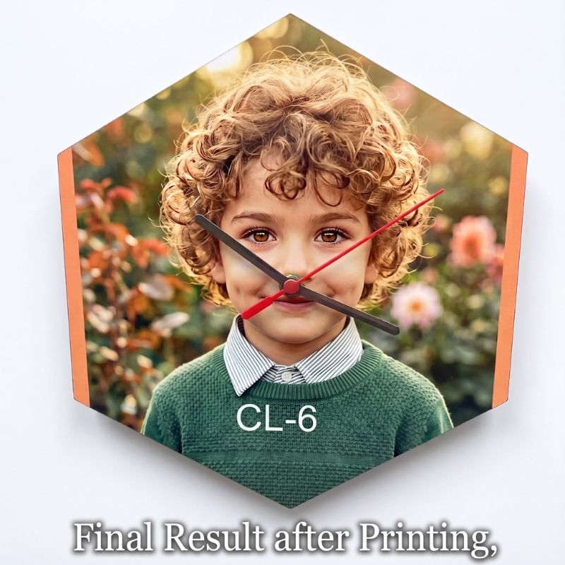 Hexagon Sublimation Blank Clock