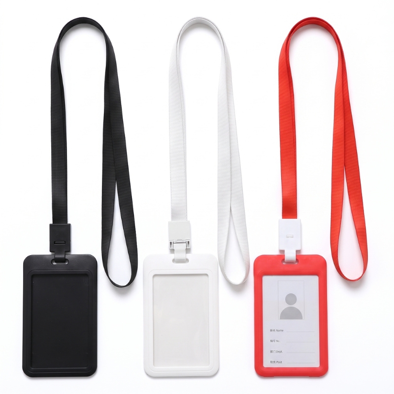 Premium Vertical ID Card Holders with Lanyard